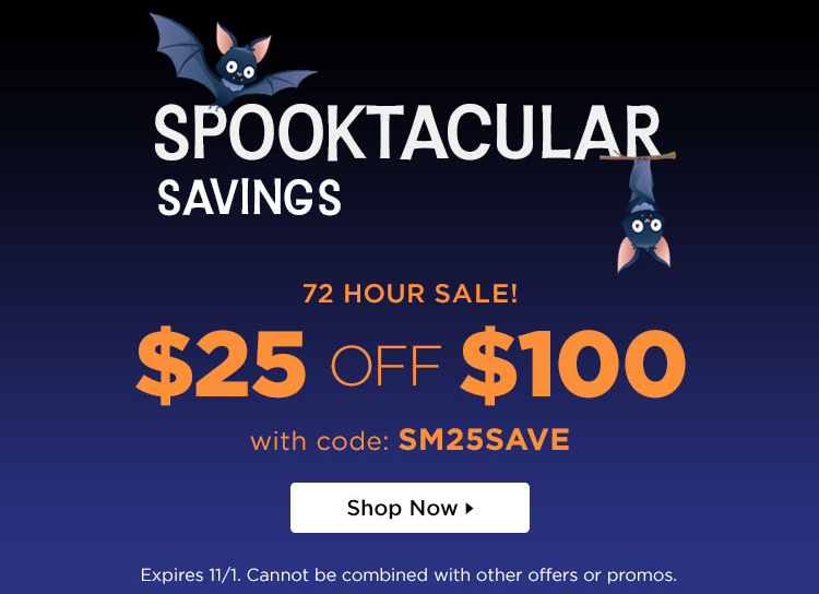 Shoemall: Spooktacular Savings - 72 Hour Sale. $25 off $100. Shoemall: Spooktacular Savings - 72 Hour Sale. $25 off $100.