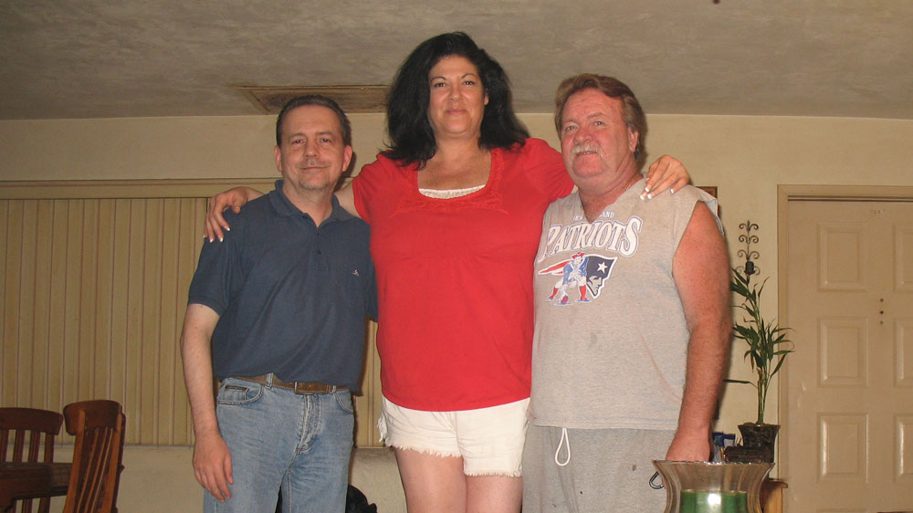 Joerg (left) with Benniece and Mark back in 2011